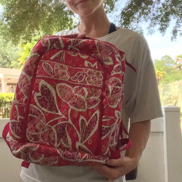 Vera Bradley Handbags - Vera Bradley Large Pink Backpack — OS